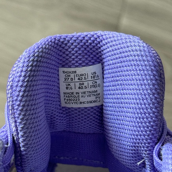 ASICS gel-resolution 9, White/Amethyst 10.5 B Medium tennis shoe - Picture 9 of 9